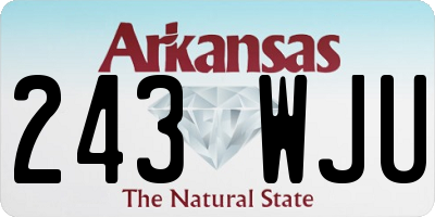 AR license plate 243WJU