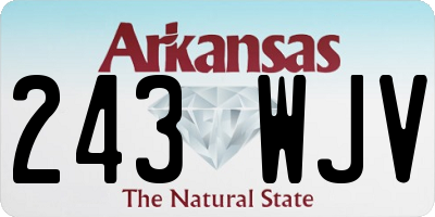 AR license plate 243WJV