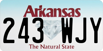 AR license plate 243WJY