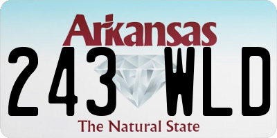 AR license plate 243WLD