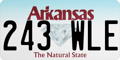 AR license plate 243WLE