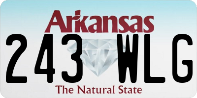 AR license plate 243WLG