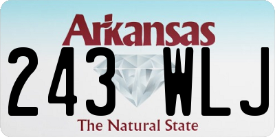 AR license plate 243WLJ