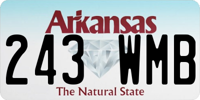 AR license plate 243WMB
