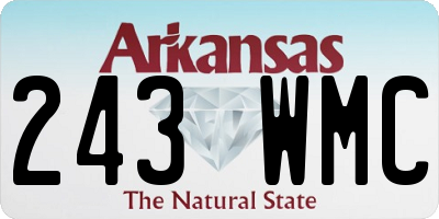AR license plate 243WMC