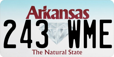 AR license plate 243WME