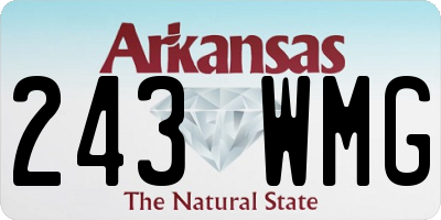 AR license plate 243WMG