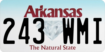 AR license plate 243WMI