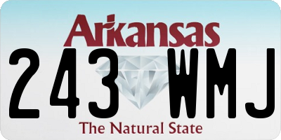 AR license plate 243WMJ