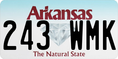 AR license plate 243WMK