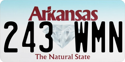 AR license plate 243WMN