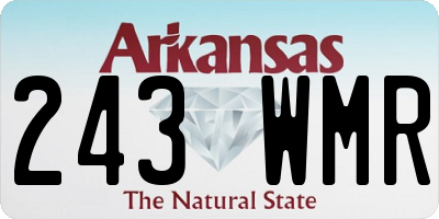 AR license plate 243WMR