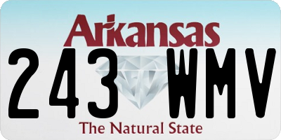AR license plate 243WMV
