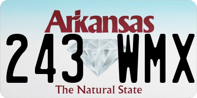 AR license plate 243WMX