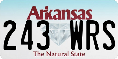 AR license plate 243WRS