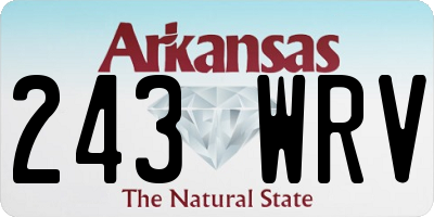 AR license plate 243WRV