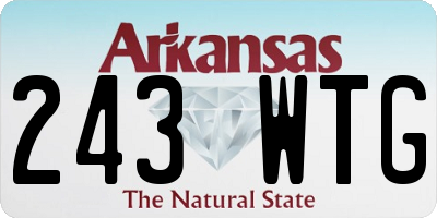 AR license plate 243WTG