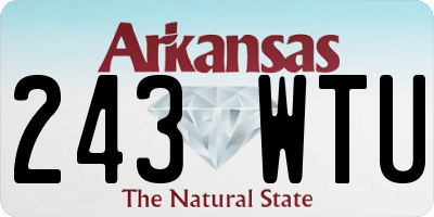 AR license plate 243WTU