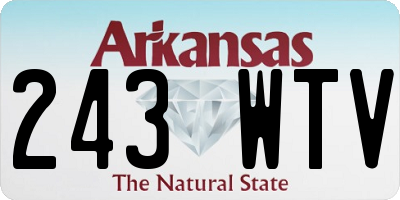 AR license plate 243WTV