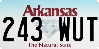 AR license plate 243WUT