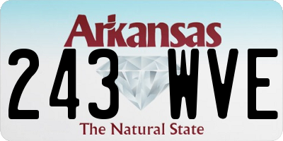 AR license plate 243WVE