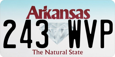 AR license plate 243WVP