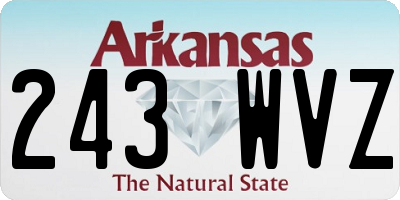 AR license plate 243WVZ