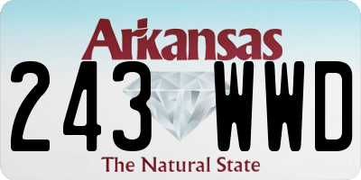 AR license plate 243WWD