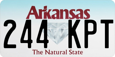 AR license plate 244KPT