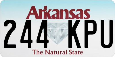 AR license plate 244KPU