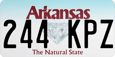 AR license plate 244KPZ