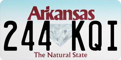 AR license plate 244KQI