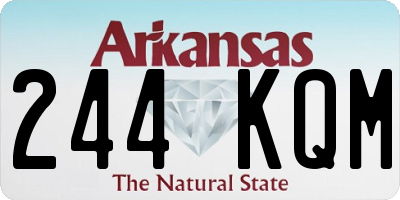 AR license plate 244KQM