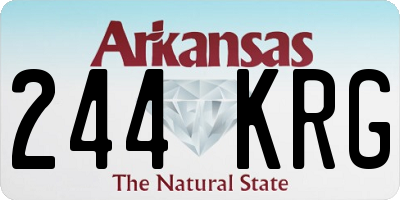 AR license plate 244KRG