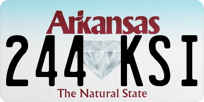 AR license plate 244KSI