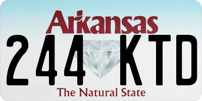 AR license plate 244KTD
