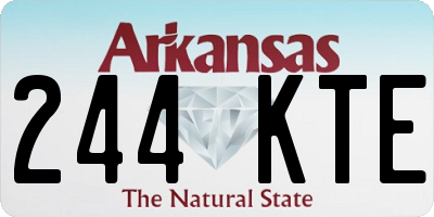 AR license plate 244KTE
