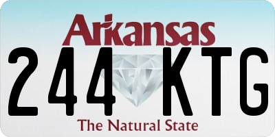 AR license plate 244KTG