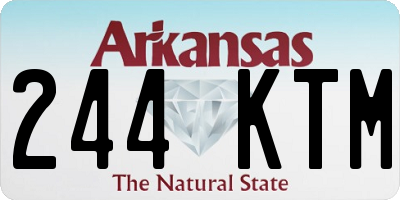 AR license plate 244KTM