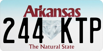 AR license plate 244KTP