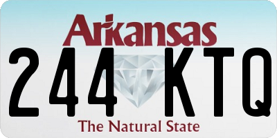 AR license plate 244KTQ