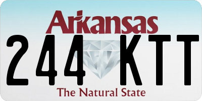 AR license plate 244KTT