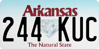 AR license plate 244KUC