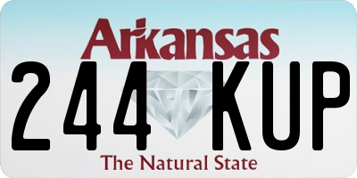 AR license plate 244KUP