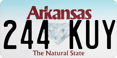 AR license plate 244KUY