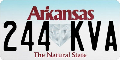 AR license plate 244KVA