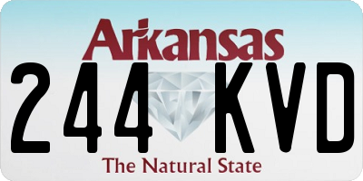 AR license plate 244KVD