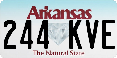 AR license plate 244KVE