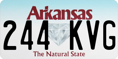 AR license plate 244KVG