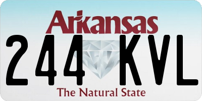 AR license plate 244KVL